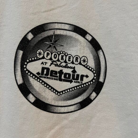 Poker‎ at Fabulous Detour Austin TX, Graphic Tee Men's: Large - Picture 2 of 6
